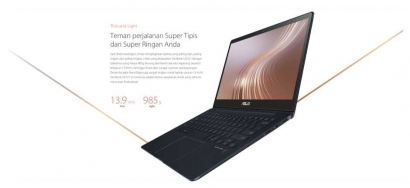Kekuatan Dibalut Keindahan dari Laptop ZenBook UX331UAL