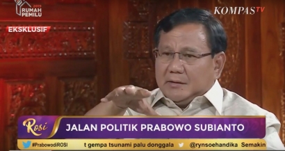 Dialog Prabowo-Rosi, Sikap Cemerlang Prabowo dalam Berpolitik