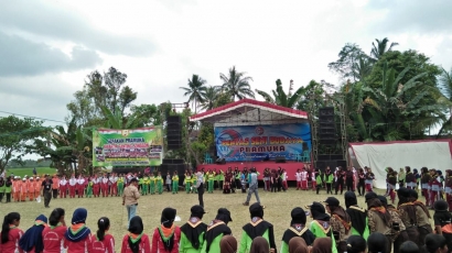 Istimewa, Kwarran Songgon Canangkan Program Kampung Pramuka Banyuwangi