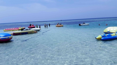 Bersih dan Birunya Pantai Pulau Tidung