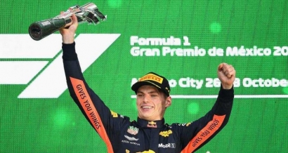 Verstappen Juara GP Mexico 2018, Hamilton Juara Dunia 2018
