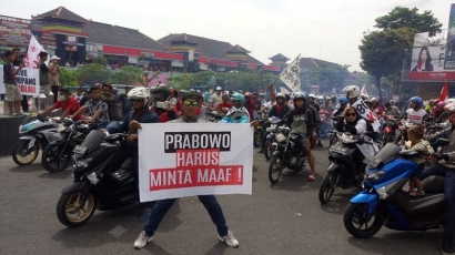 Akhirnya Prabowo Minta Maaf