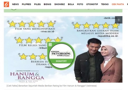Film "Hanum & Rangga" Banjir Rating Lima, Ini Tanggapan Media Pemberi Rating