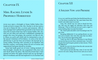 Analisis Literatur, Anne of Green Gables [4]