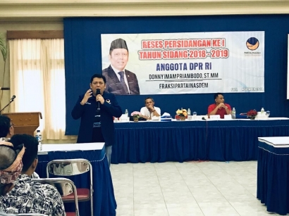 Anggota DPR RI Komisi XI Donny Imam Priambodo Yakin Partai Nasdem Raih Posisi Tiga Besar