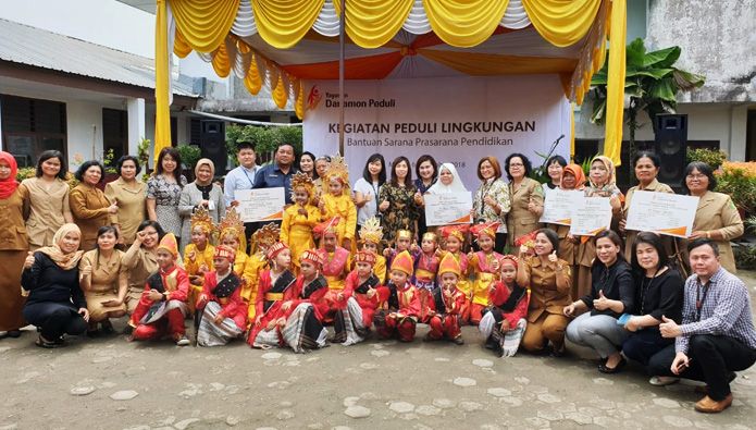 Danamon Grup dan Yayasan Danamon Peduli Melakukan Perbaikan Sarana Prasarana Pendidikan di Medan