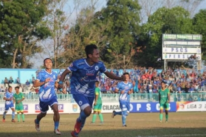 Menang 1-0 Atas Solok FC, PSCS Cilacap Puncaki Klasmen Sementara