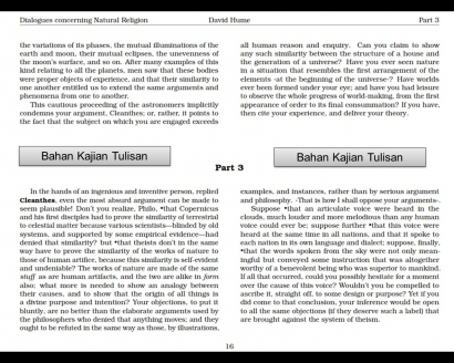 Tafsir dan Analisis Literatur, Dialogues Concerning Natural Religion [9]