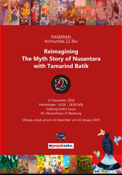 Workshop Batik dalam Pameran "Reimagining The Myth Story of Nusantara"