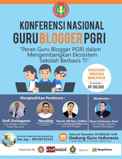 Undangan Konferensi Guru Blogger PGRI