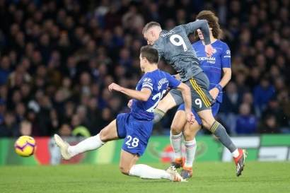 Jamie Vardy Bungkam "The Blues" Chelsea di Stamford Bridge