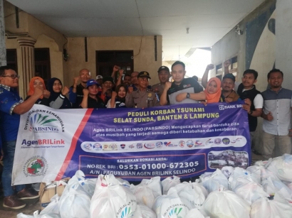 Pabsindo Serahkan Donasi bagi Korban Tsunami Banten