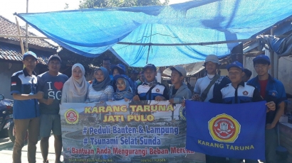 Inspiratif, Solidaritas Sosial Karang Taruna Jatipulo Jakbar Bantu Korban Tsunami Banten