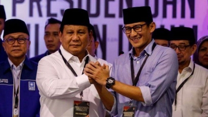 Elektabilitas Beda Tipis, Prabowo-Sandi Yakin Pilpres 2019 Berbuah Manis