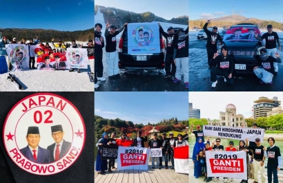 Keluarkan Dana Pribadi, WNI di Jepang Ramaikan Deklarasi Dukung Prabowo-Sandi