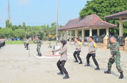 TNI-Polri di Ponorogo Gelar Latihan Persiapan Pengamanan Pemilu 2019