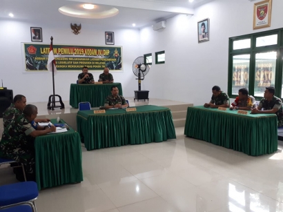 Rapat Simulasi Latihan Pengamanan Pemilu TA.2019 Kodam IV/DIP di Kabupaten Tegal