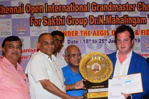 GM Susanto Megaranto Tampil di Urutan Ketiga 11th Chennai Open International Grandmaster Chess Tournament 2019