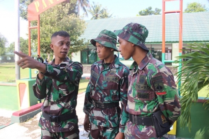 Prajurit Petarung Yonif 407/PK Uji Kemampuan Navigasi Darat