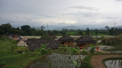 Kampung Budaya Padi Pandan Wangi di Cianjur, "Instagramable" Banget