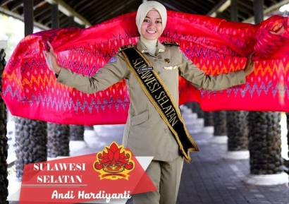 Praja Cantik Asal Sidrap, Finalis Putri Nusantara Favorit 2019