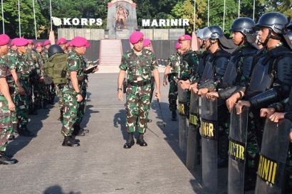 Jelang Pesta Demokrasi, Korps Marinir Siapkan Pasukan Pengamanan