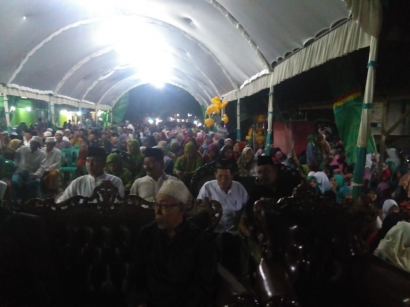 Danramil Mayong Hadiri Pengajian Isra' Mi'raj dan Harlah ke-96 NU
