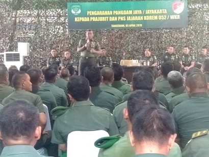 Ini Pesan Pangdam Jaya Kepada Prajurit TNI Saat Kunjungi Makorem 052/Wijayakrama