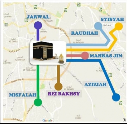 Pemondokan di Mekkah Sesuai Embarkasi dan Kloter, Berdasarkan Kota