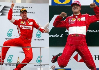 "Baby Schumi" Julukan yang Tak Pernah Lepas untuk Sebastian Vettel