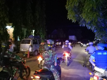 Jelang Lebaran Idul Fitri, TNI dan Polri di Sidrap Intens Gelar Patroli