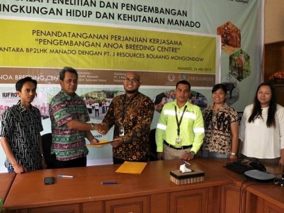 Turut Berkomitmen Menjaga Hutan dan Melestarikan Alam PT.JRBM kembali berikan Bantuan untuk ABC BP2LHK Manado