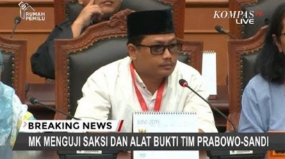 Saksi Tim Prabowo di MK Masuk Penjara