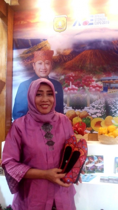 Flatshoes Bordir Produksi UMKM Kabupaten Pasuruan