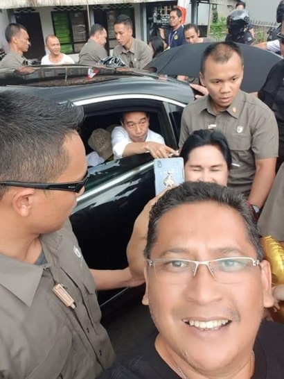 Presiden Jokowi Disambut Warga di Minahasa Utara