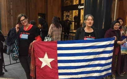 Protes Pameran Dagang Indonesia di Auckland