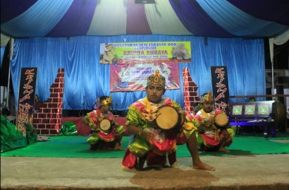 Salurkan Bakat Seni Anak-anak Desa Soso, KKN UM Adakan Pagelaran Seni-Budaya