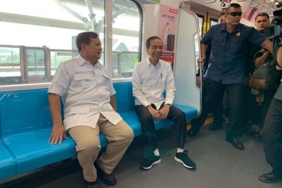 Akhirnya Pertemuan Jokowi dan Prabowo Terwujud, MRT Jadi Saksinya