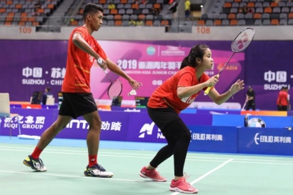 Pemain Indonesia Mempertahankan Peluang Raihan Dua Gelar dalam Badminton Asia Junior Championships 2019