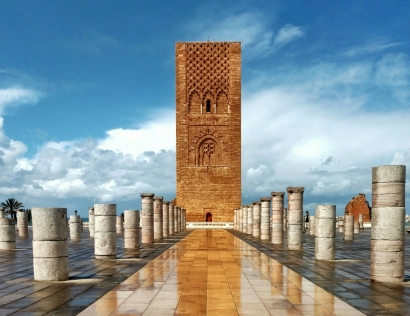 Hassan Tower Sejarah Islam dari Maroko yang Megah