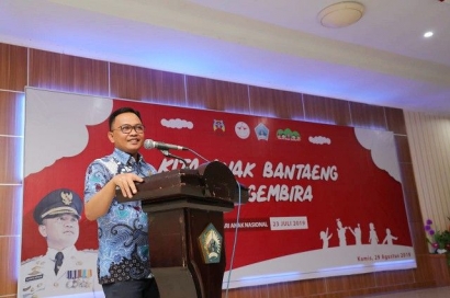 Ilham Azikin Puji Forum Anak Butta Toa pada Peringatan HAN 2019 Bantaeng