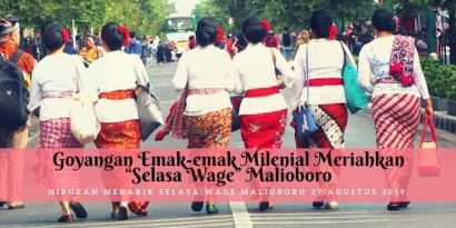 Goyangan Emak-emak Milenial Meriahkan "Selasa Wage" Malioboro