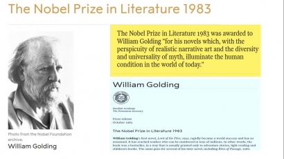 Tulisan ke-38 Kuliah Nobel Sastra 1983 William Golding