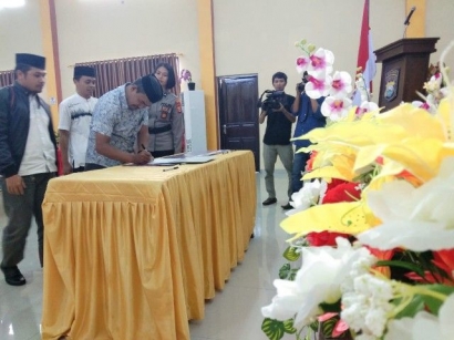 Forkopimda Bantaeng Saksikan Penandatanganan Pakta Integritas Calon Kepala Desa