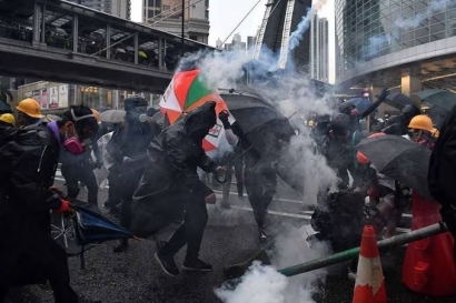 Taktik Unjuk Rasa ala Hong Kong Dibagikan di Medsos, Untuk Apa?