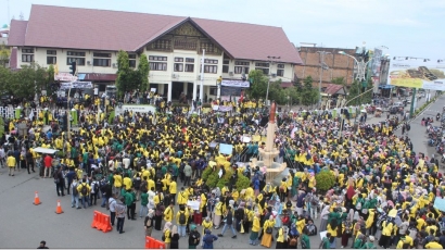 Tolak UU KPK Ribuan Mahasiswa Aceh Barat Demo