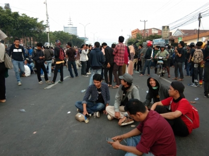 Presisi Aksi Demonstrasi Makassar