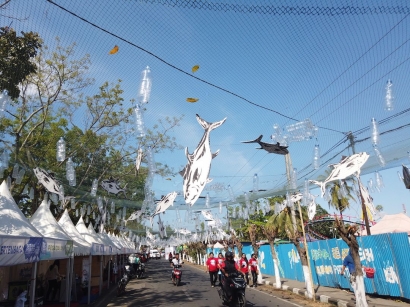 Ada Instalasi "Jaring Ikan" di Festival Pesona Selat Lembeh 2019