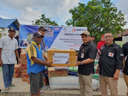 Peduli Gempa Maluku, Bawaslu Kembali Salurkan Bantuan