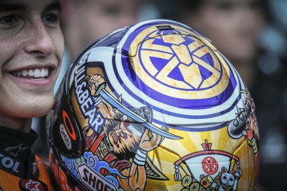 Marquez Menang Mudah di MotoGP Motegi, Rossi Gagal Finis yang Keempat Kali